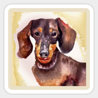 Dachshund Watercolor - Gift For Dog Lovers Sticker